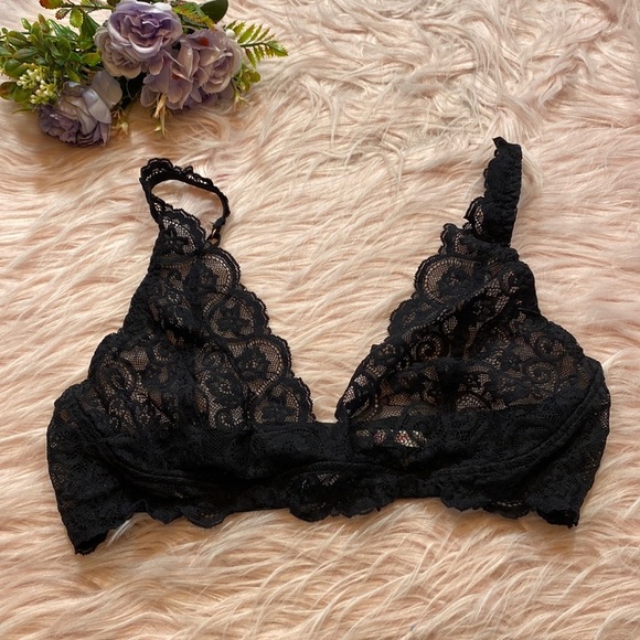 Commando Other - Commando Tulip Lace Black Bra sz L